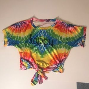 tie dye crop top